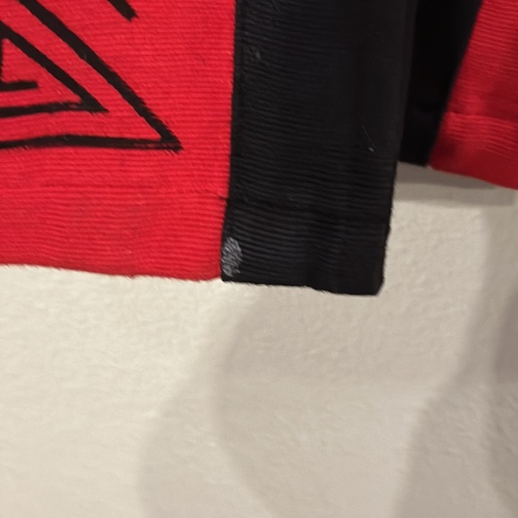 VENUS IMPORTS Red/Black Button Closure Art To Wear Duster Long Vest/Dress - Picture 12 of 15